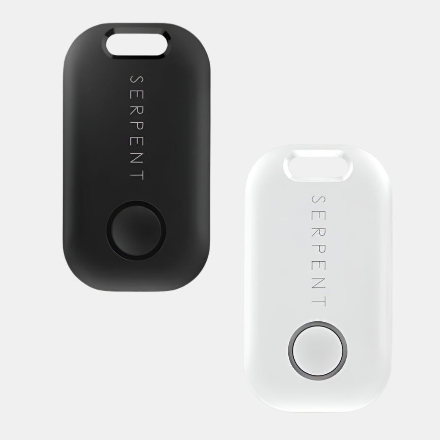 Key tracker compatible with Apple or Android, available in black or white