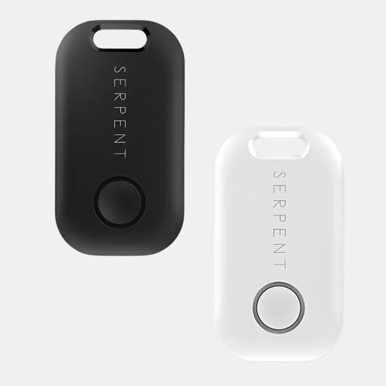 Key tracker compatible with Apple or Android, available in black or white